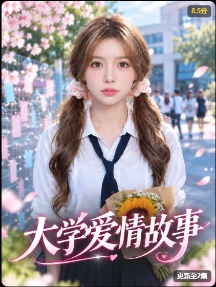 黄瓜短剧《大学爱情故事》海报